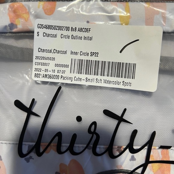 Thirty One Packing Cube Small in Soft Watercolor Spots! BNIP!! - Picture 5 of 7
